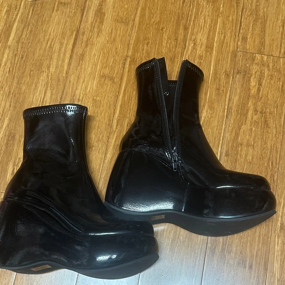 Jeffery Campbell alita-lo platform wedge boots 7, worn once - Picture 4 of 7